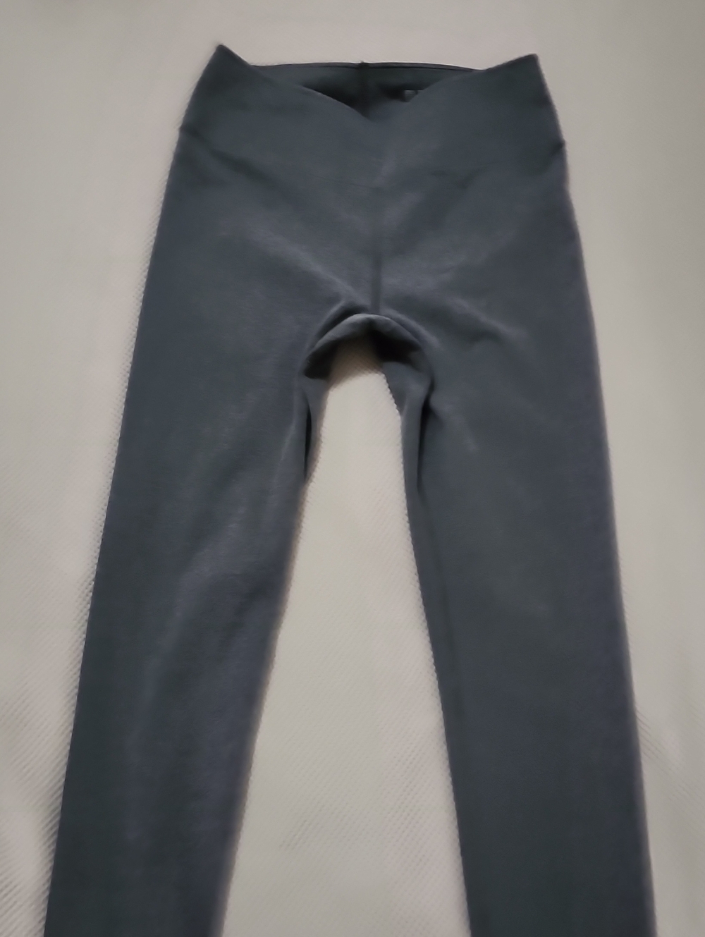 Women's High-Rise Gray Stretch Leggings